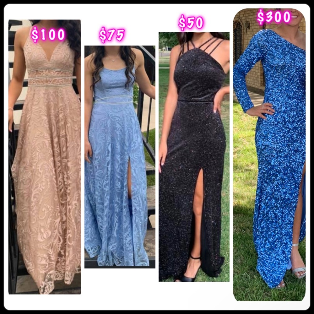 3rd dress. Black sparkly dress